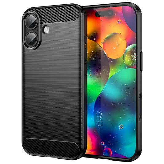 Ovitek za Apple iPhone 17, Techsuit, Carbon, Črn