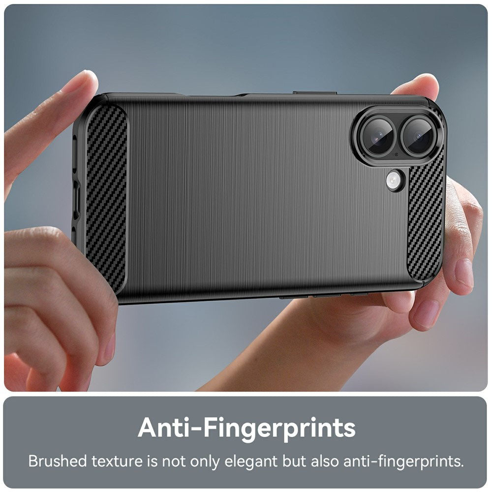 Ovitek za Apple iPhone 17, Techsuit, Carbon, Črn