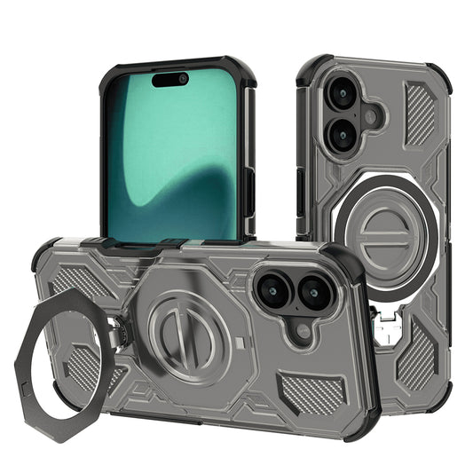Ovitek za Apple iPhone 17, Techsuit, Carbon Shield Pro, Svetlo črna