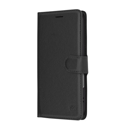 Ovitek za Apple iPhone 17, Techsuit, Leather Folio, Črn