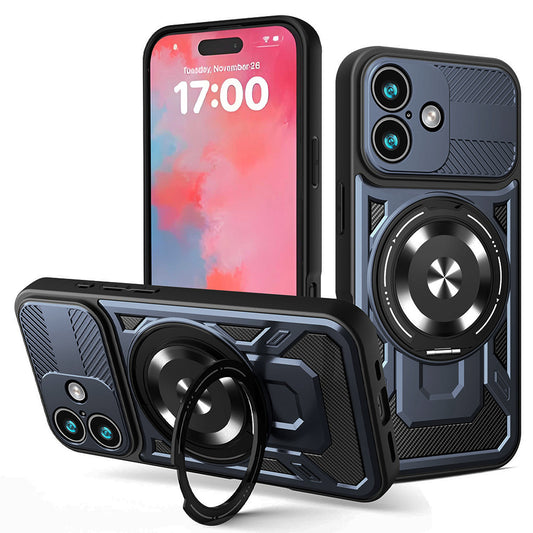 Ovitek za Apple iPhone 17, Techsuit, RuggedCam, Modra