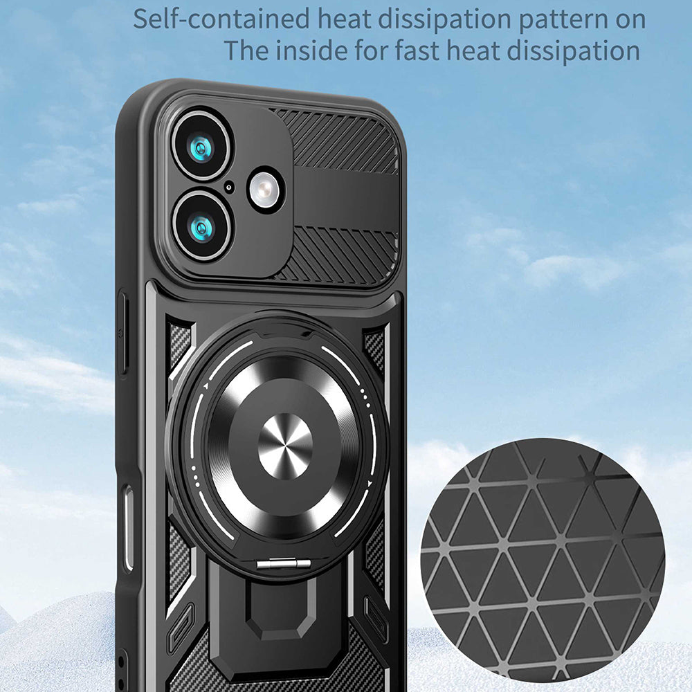 Ovitek za Apple iPhone 17, Techsuit, RuggedCam, Siv