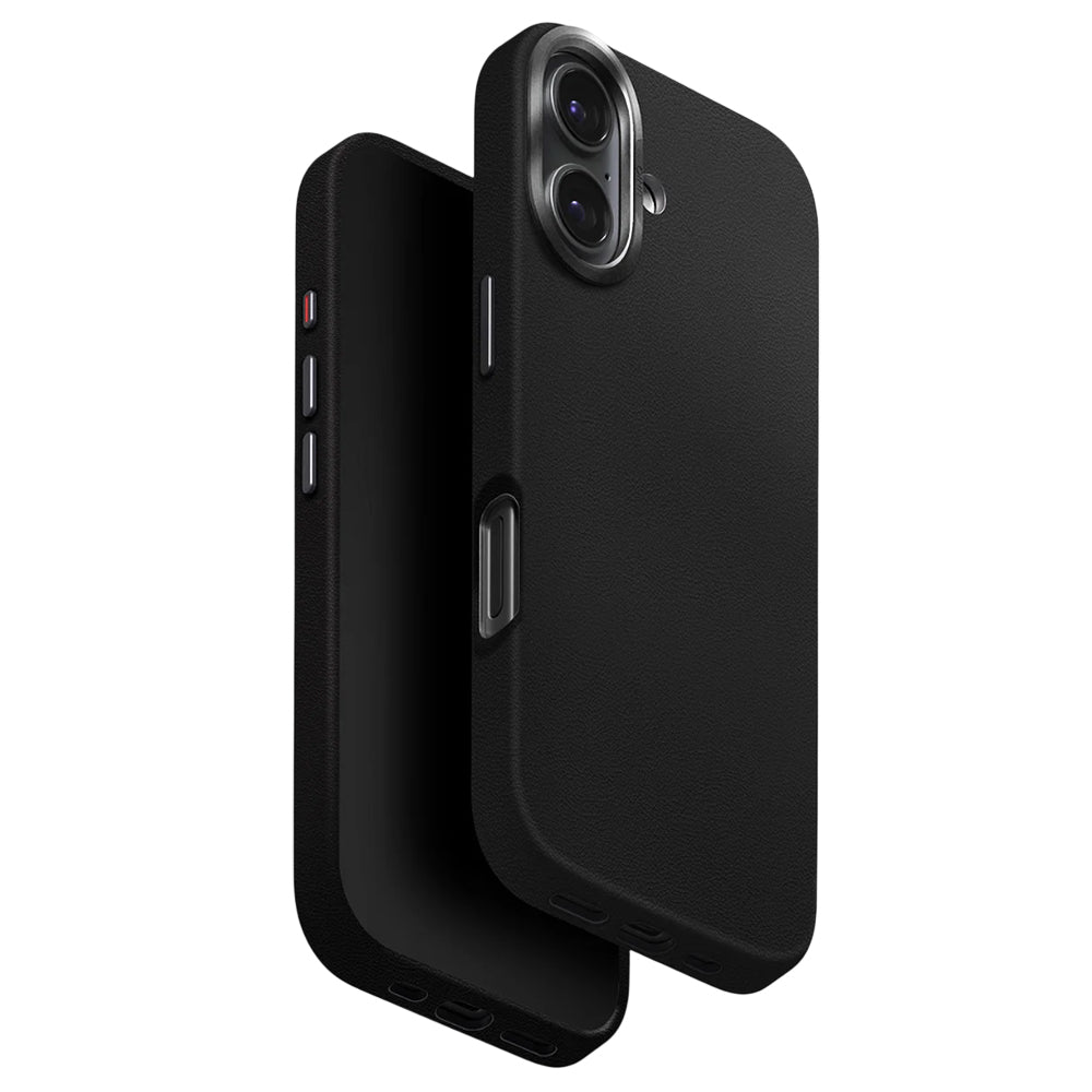 Ovitek za Apple iPhone 17, UNIQ, Lyden Leatherette, Črn