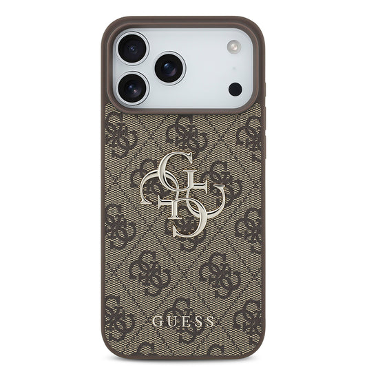 Ovitek za Apple iPhone 18 Pro / 17 Pro, Guess, 4G Big Logo, rjav