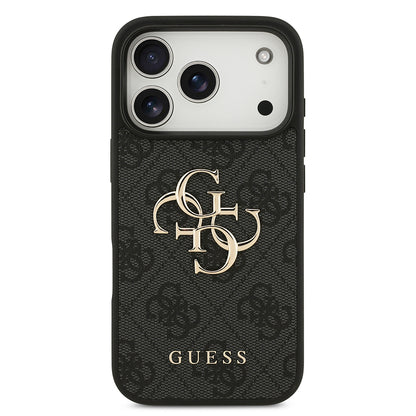 Ovitek za Apple iPhone 18 Pro / 17 Pro, Guess, 4G Big Logo, Črn