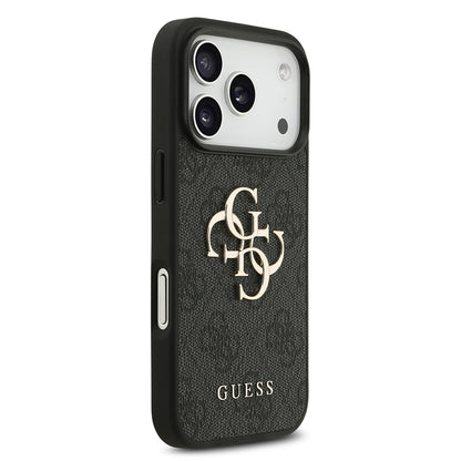 Ovitek za Apple iPhone 18 Pro / 17 Pro, Guess, 4G Big Logo, Črn