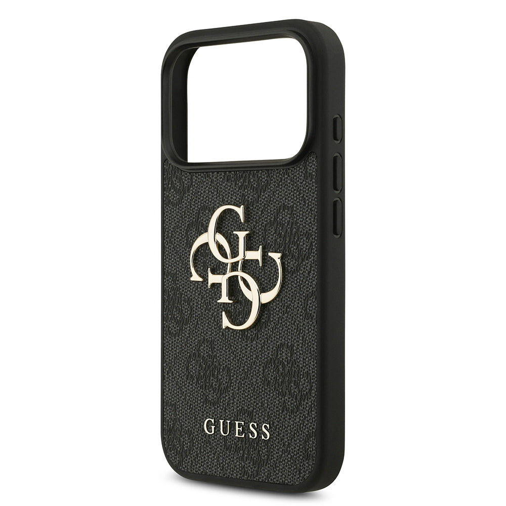 Ovitek za Apple iPhone 18 Pro / 17 Pro, Guess, 4G Big Logo, Črn