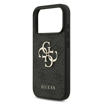 Ovitek za Apple iPhone 18 Pro / 17 Pro, Guess, 4G Big Logo, Črn