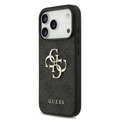 Ovitek za Apple iPhone 18 Pro / 17 Pro, Guess, 4G Big Logo, Črn