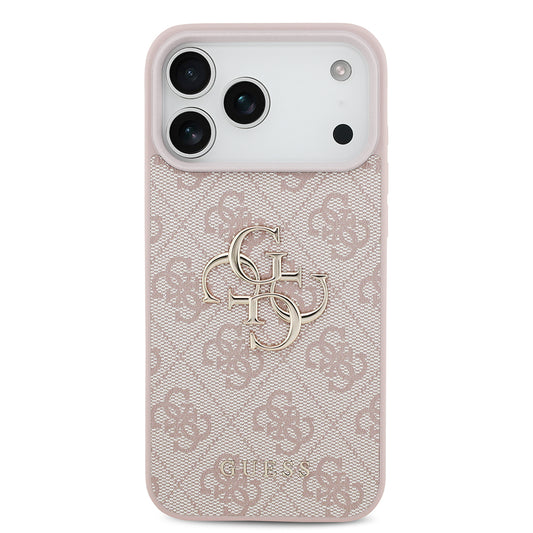 Ovitek za Apple iPhone 18 Pro / 17 Pro, Guess, 4G Big Logo, roza