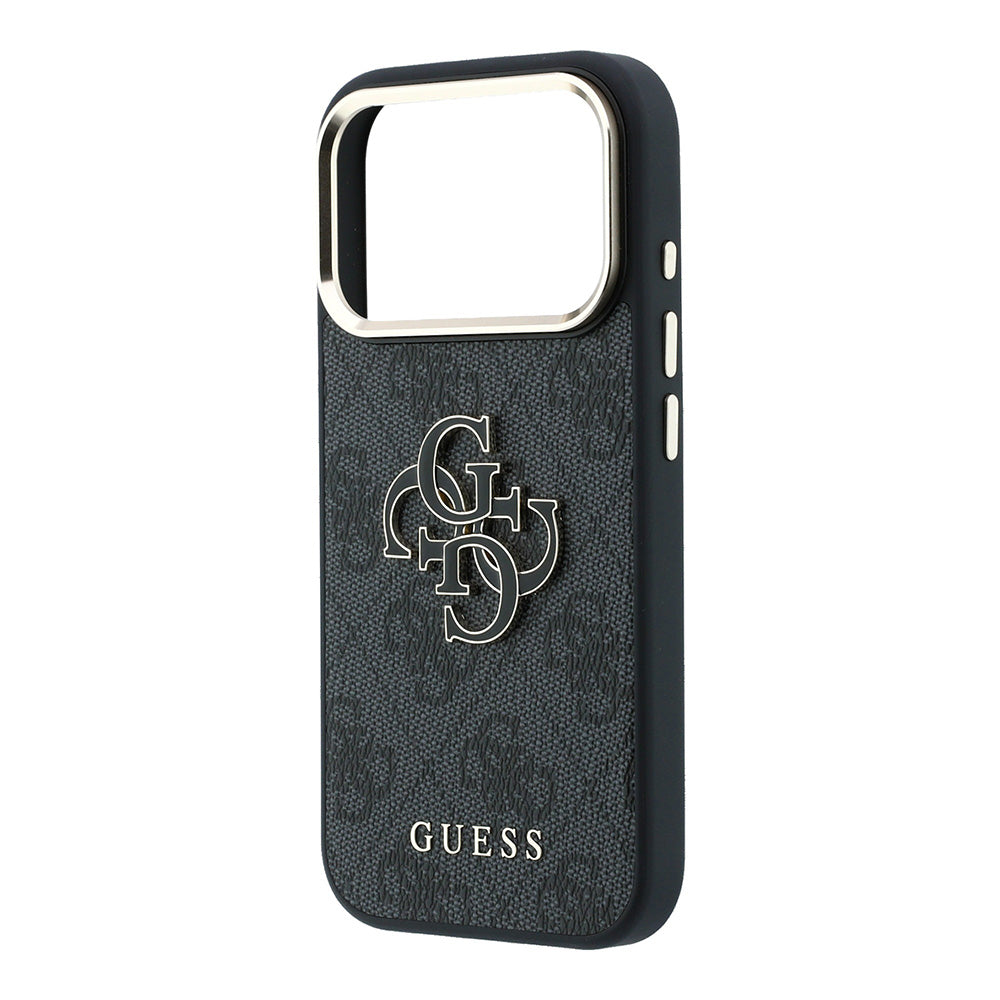 Case for Apple iPhone 18 Pro / 17 Pro, Guess, 4G Big Resin Logo, Black