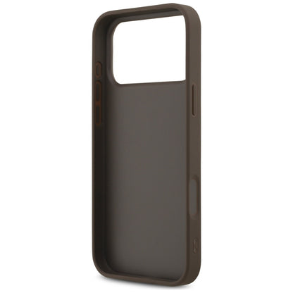 Ovitek za Apple iPhone 18 Pro / 17 Pro, Guess, 4G Classic Logo, rjav