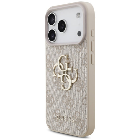 Ovitek za Apple iPhone 18 Pro / 17 Pro, Guess, 4G Classic Logo z naramničkom, roza