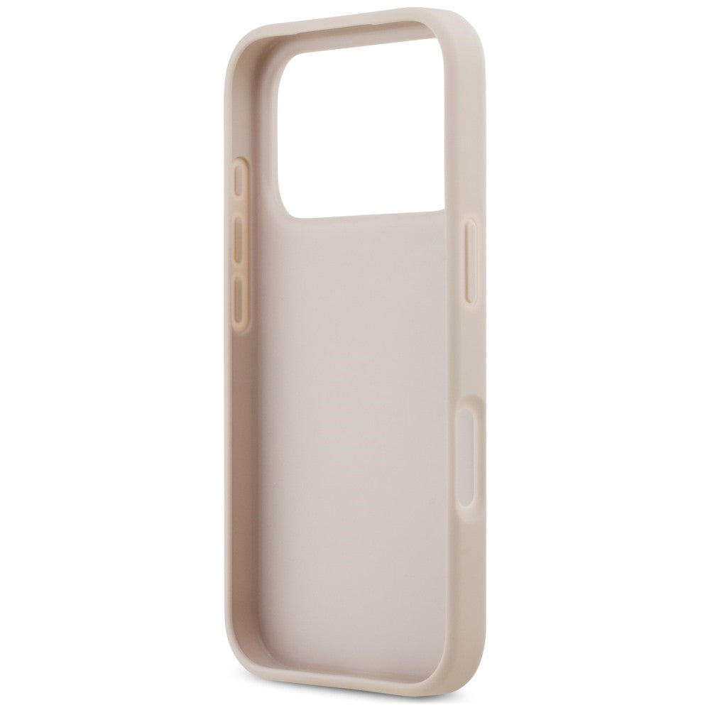 Ovitek za Apple iPhone 18 Pro / 17 Pro, Guess, 4G Double Card Triangle, roza