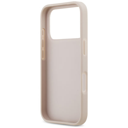 Ovitek za Apple iPhone 18 Pro / 17 Pro, Guess, 4G Double Card Triangle, roza