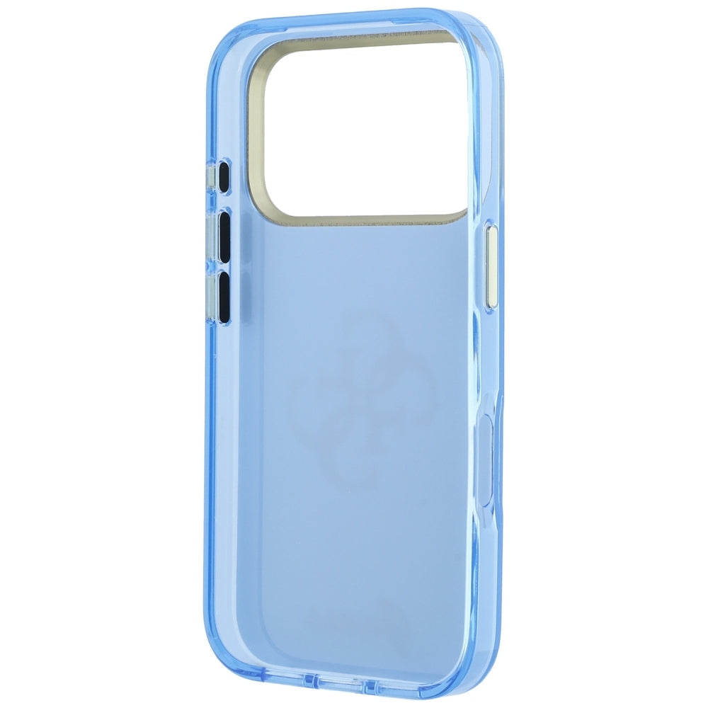 Ovitek za Apple iPhone 18 Pro / 17 Pro, Guess, IML 4G Metal Script, Bleu