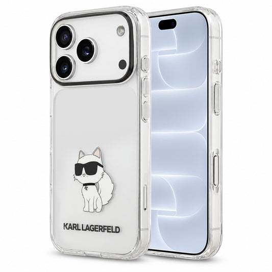 Ovitek za Apple iPhone 18 Pro / 17 Pro, Karl Lagerfeld, IML Choupette NFT, prozoren