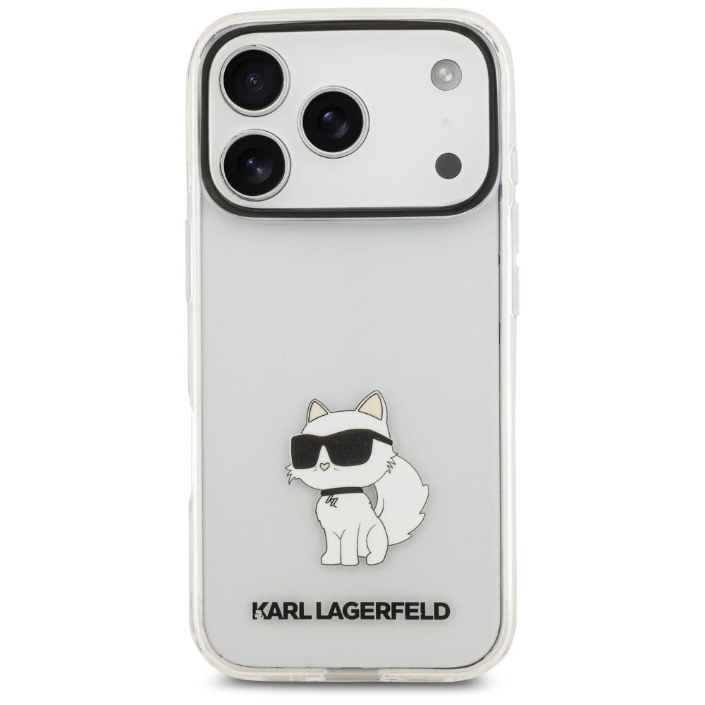 Ovitek za Apple iPhone 18 Pro / 17 Pro, Karl Lagerfeld, IML Choupette NFT, prozoren