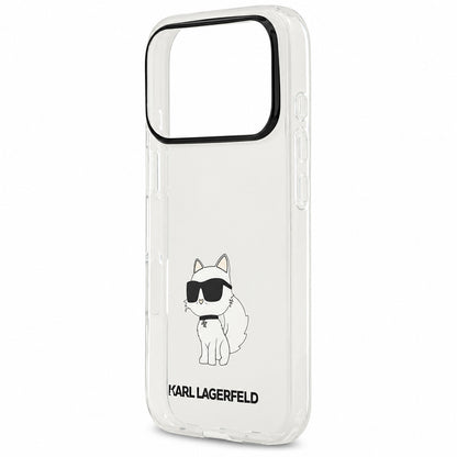 Ovitek za Apple iPhone 18 Pro / 17 Pro, Karl Lagerfeld, IML Choupette NFT, prozoren