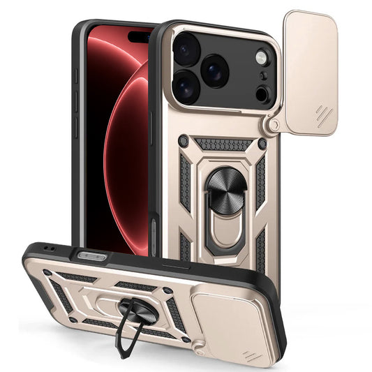 Ovitek za Apple iPhone 18 Pro / 17 Pro, Techsuit, CamShield, Zlata