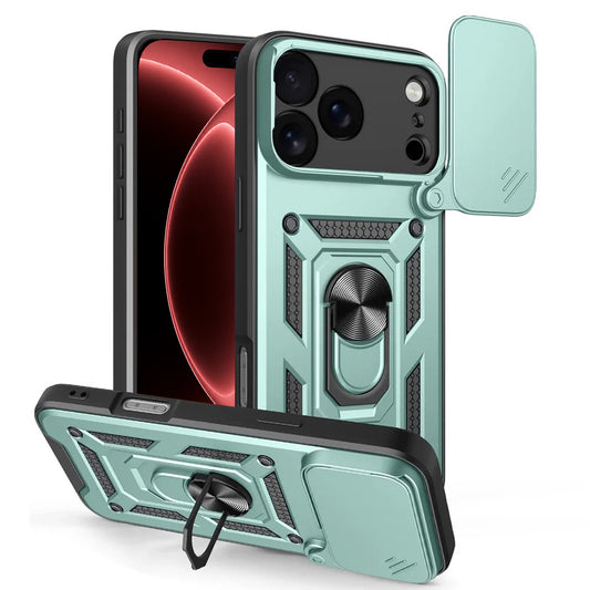 Ovitek za Apple iPhone 18 Pro / 17 Pro, Techsuit, CamShield, Zelen