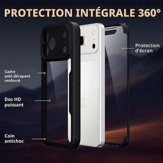 Ovitek za Apple iPhone 18 Pro / 17 Pro, Techsuit, ColorVerse 360, Črn