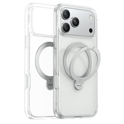 MagSafe ovitek za Apple iPhone 18 Pro / 17 Pro, Torras, Ostand Spin, Prozoren