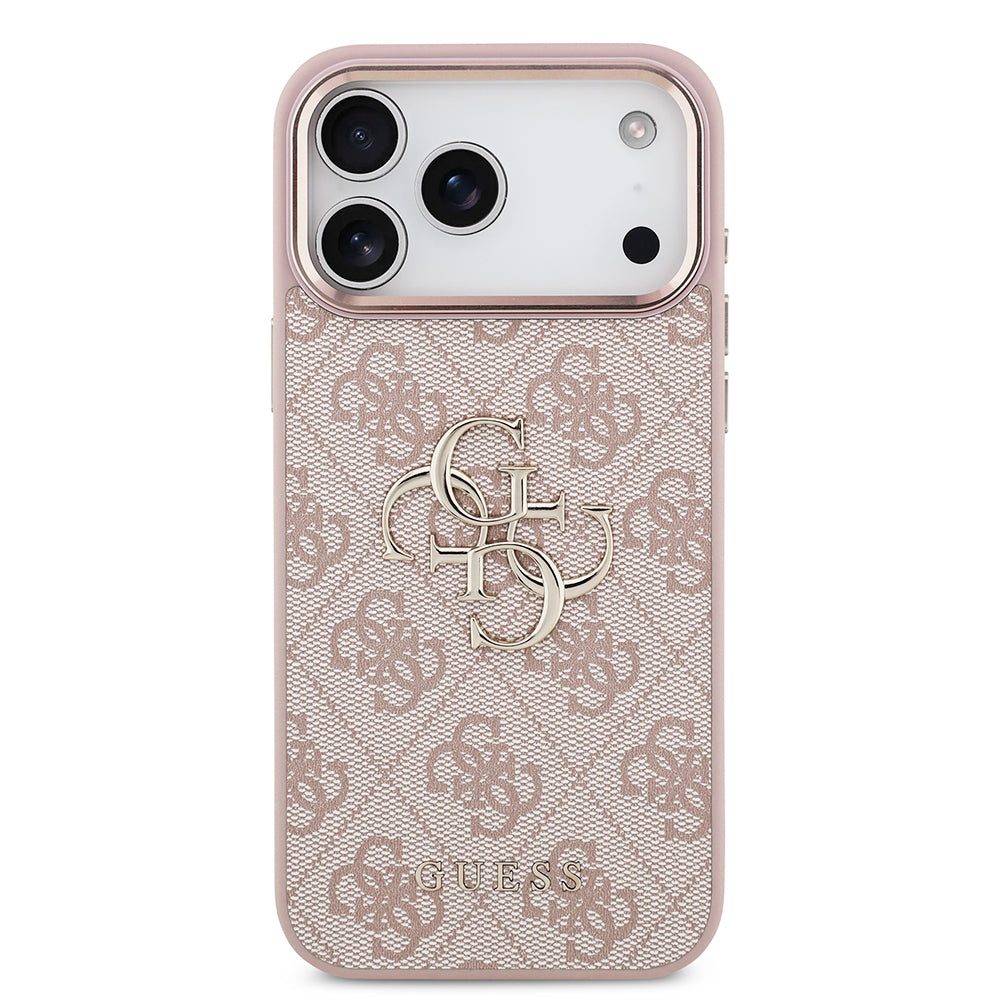 Ovitek za Apple iPhone 18 Pro Max / 17 Pro Max, Guess, 4G Big Classic Logo, Roza