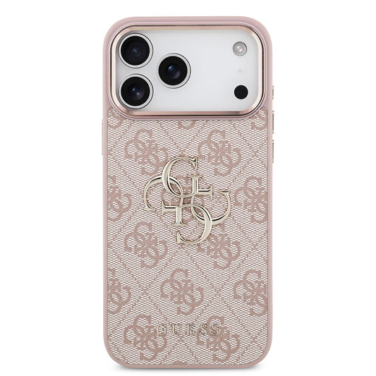 Ovitek za Apple iPhone 18 Pro Max / 17 Pro Max, Guess, 4G Big Classic Logo, Roza