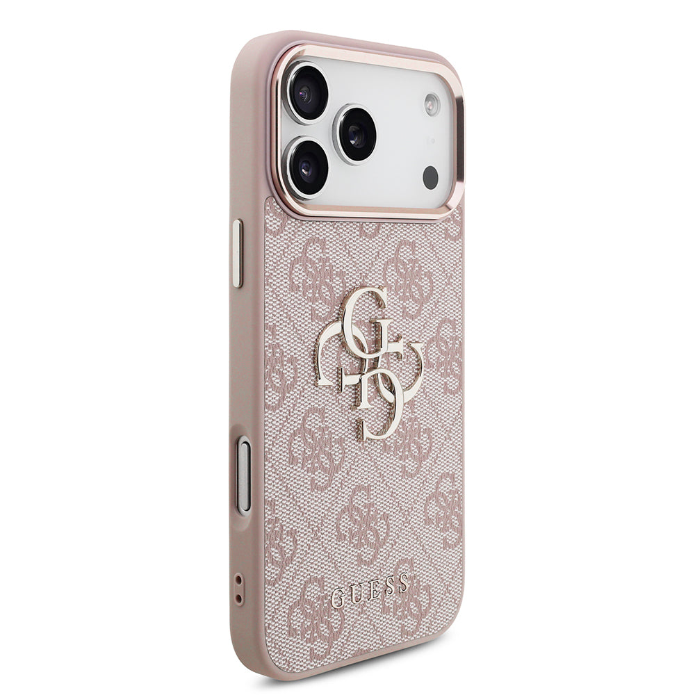 Ovitek za Apple iPhone 18 Pro Max / 17 Pro Max, Guess, 4G Big Classic Logo, Roza