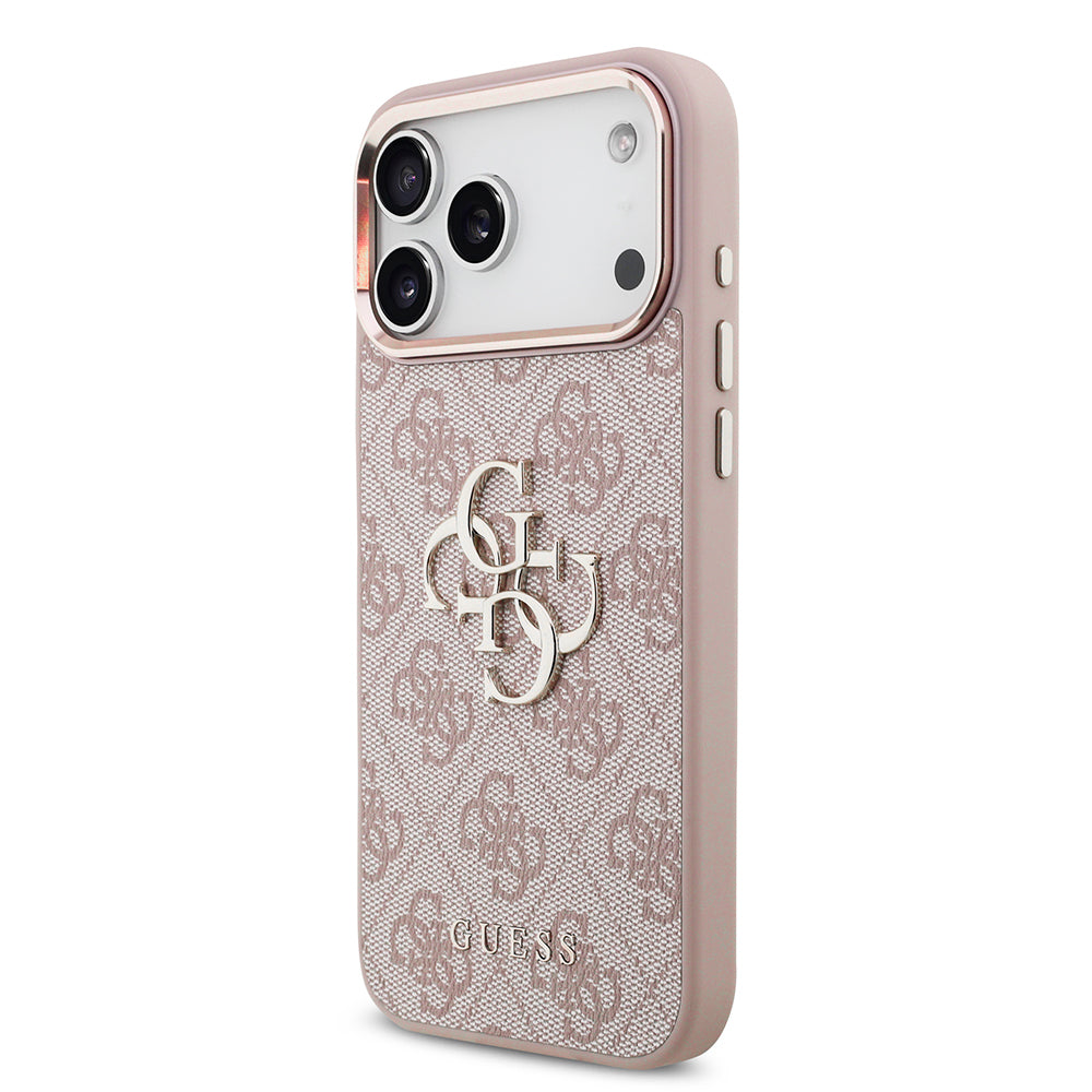 Ovitek za Apple iPhone 18 Pro Max / 17 Pro Max, Guess, 4G Big Classic Logo, Roza