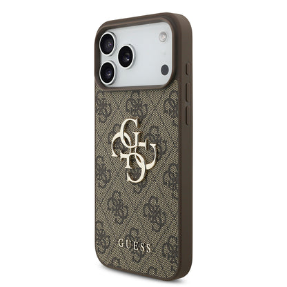 Ovitek za Apple iPhone 18 Pro Max / 17 Pro Max, Guess, 4G Big Logo, rjav