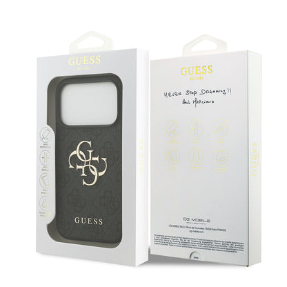 Ovitek za Apple iPhone 18 Pro Max / 17 Pro Max, Guess, 4G Big Logo, Črn