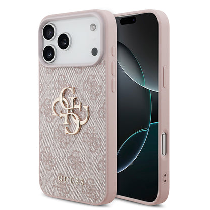 Ovitek za Apple iPhone 18 Pro Max / 17 Pro Max, Guess, 4G Big Logo, Roza
