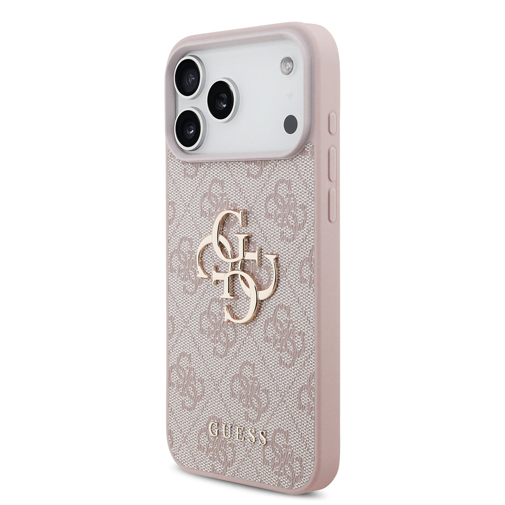 Ovitek za Apple iPhone 18 Pro Max / 17 Pro Max, Guess, 4G Big Logo, Roza