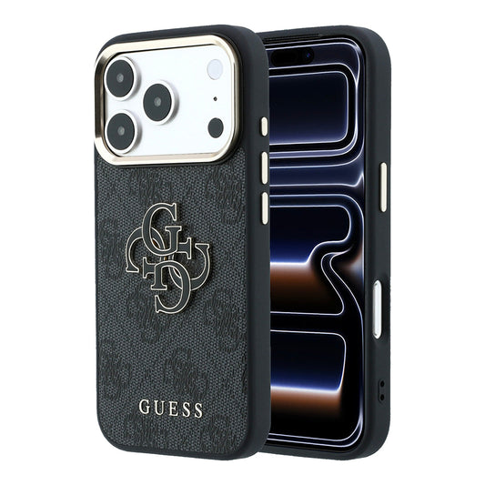 Ovitek za Apple iPhone 18 Pro Max / 17 Pro Max, Guess, 4G Big Resin Logo, Črn