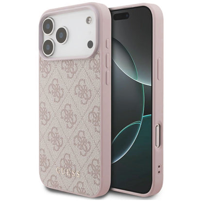 Ovitek za Apple iPhone 18 Pro Max / 17 Pro Max, Guess, 4G Classic Logo, Roza