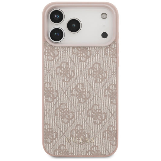 Ovitek za Apple iPhone 18 Pro Max / 17 Pro Max, Guess, 4G Classic Logo, Roza