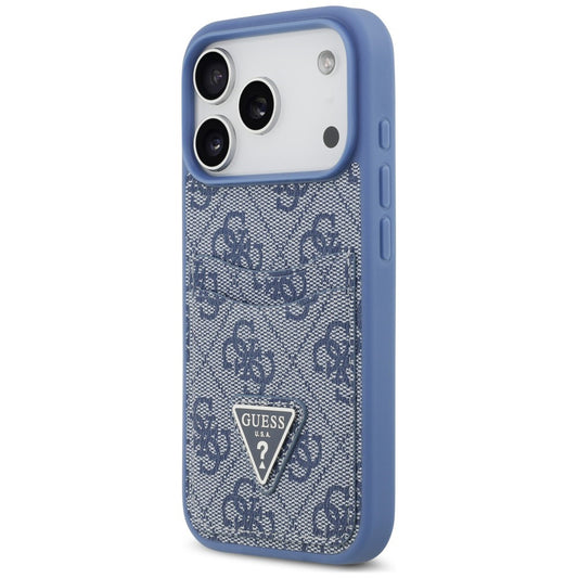 Ovitek za Apple iPhone 18 Pro Max / 17 Pro Max, Guess, 4G Double Card Triangle, moderrega