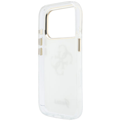Ovitek za Apple iPhone 18 Pro Max / 17 Pro Max, Guess, IML 4G Metal Script, Bela