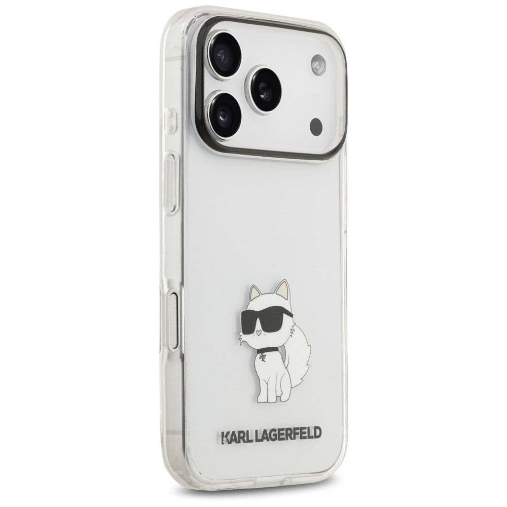 Case for Apple iPhone 18 Pro Max / 17 Pro Max, Karl Lagerfeld, IML Choupette NFT, Transparent