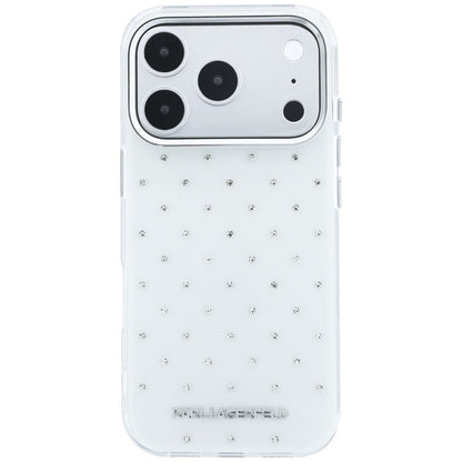 Ovitek za Apple iPhone 18 Pro Max / 17 Pro Max, Karl Lagerfeld, IML kristali in elektroplatiniran logotip, bel