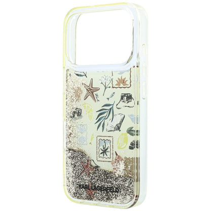 Case for Apple iPhone 18 Pro Max / 17 Pro Max, Karl Lagerfeld, Liquid Glitter Beach and Sand, Beige