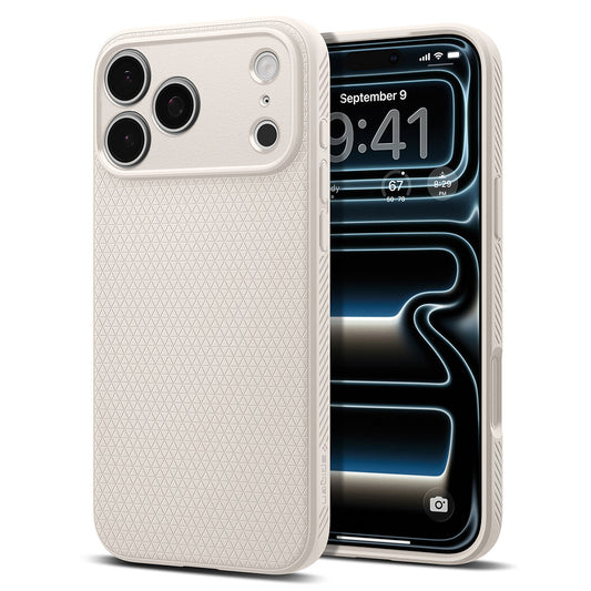 Ovitek za Apple iPhone 18 Pro Max / 17 Pro Max, Spigen, Liquid Air, Bež ACS12114