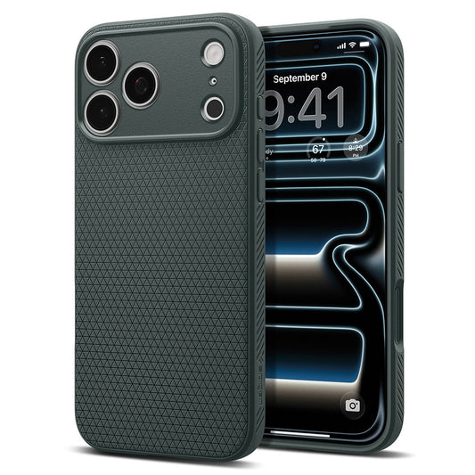 Ovitek za Apple iPhone 18 Pro Max / 17 Pro Max, Spigen, Liquid Air, Zelen ACS12113