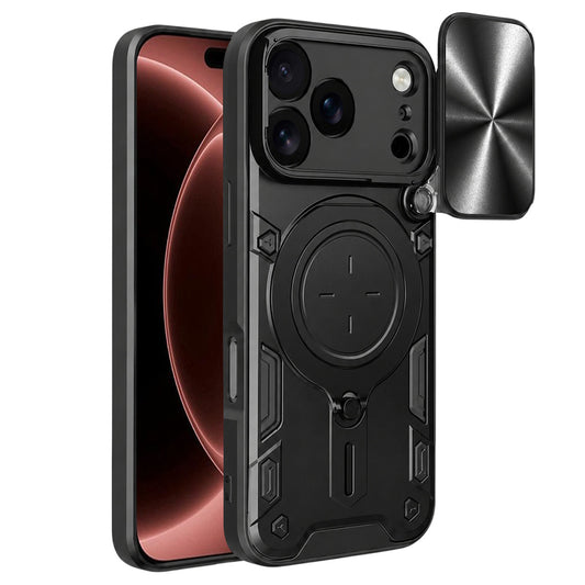 Ovitek za Apple iPhone 18 Pro Max / 17 Pro Max, Techsuit, CamGuard Pro, Črn