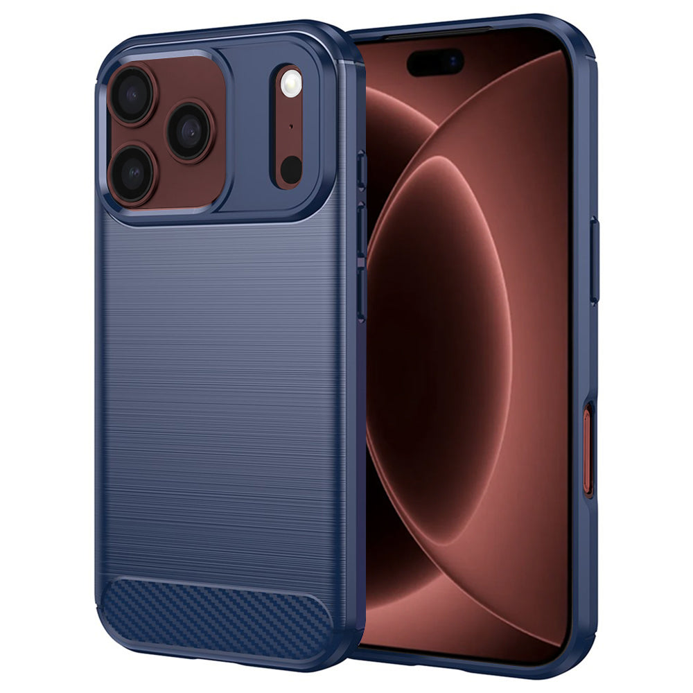 Ovitek za Apple iPhone 18 Pro Max / 17 Pro Max, Techsuit, Karbon, Modra