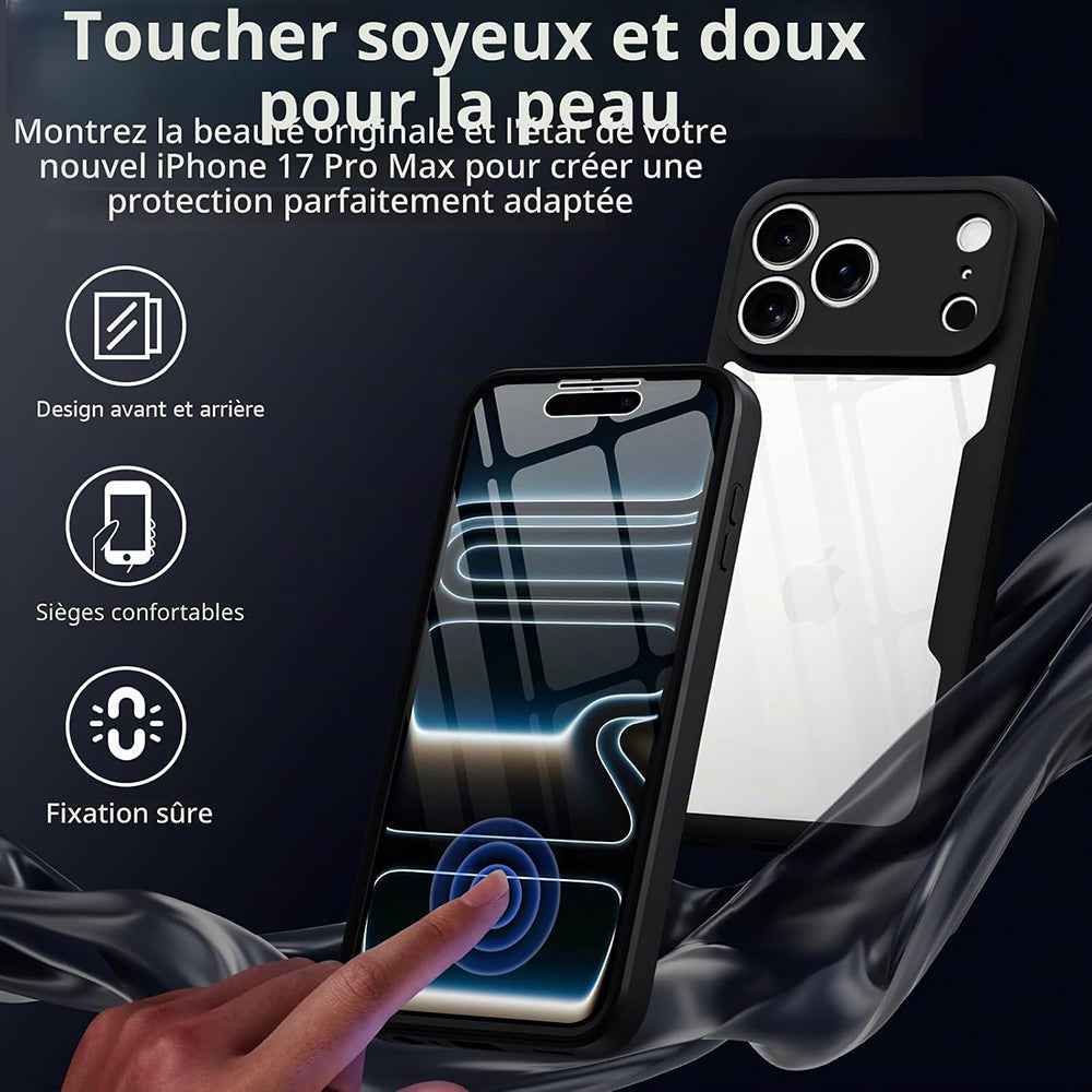 Ovitek za Apple iPhone 18 Pro Max / 17 Pro Max, Techsuit, ColorVerse 360, Črn