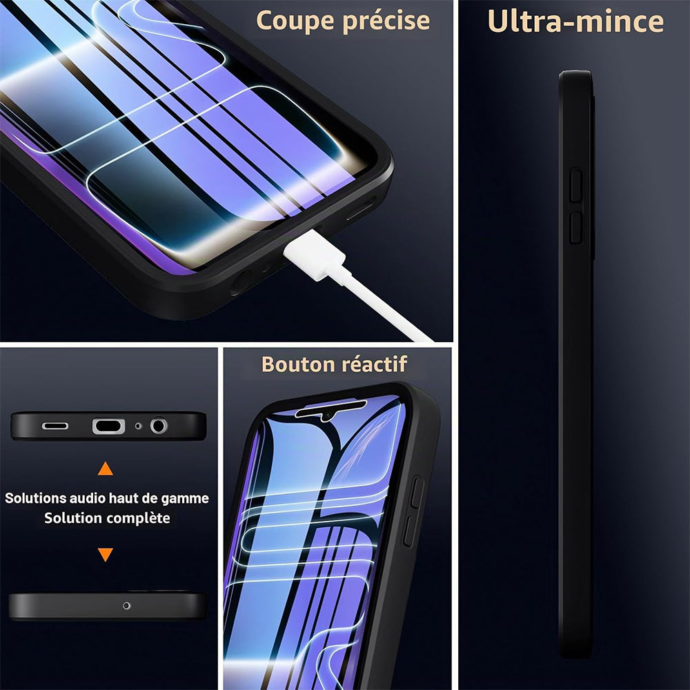 Ovitek za Apple iPhone 18 Pro Max / 17 Pro Max, Techsuit, ColorVerse 360, Črn