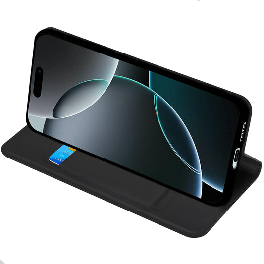 Ovitek za Apple iPhone 18 Pro Max / 17 Pro Max, Techsuit, Magskin Book, Črn